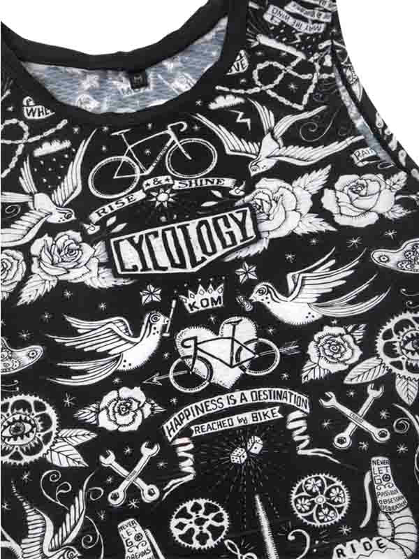 Velo Tattoo Men's Sleeveless Base Layer - Cycology Clothing UK