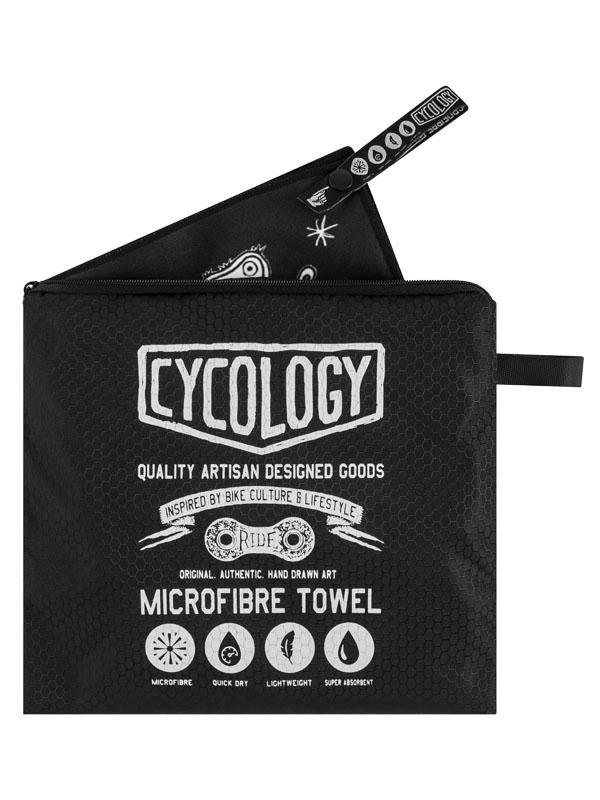Velo Tattoo Microfibre Towel - Cycology Clothing UK