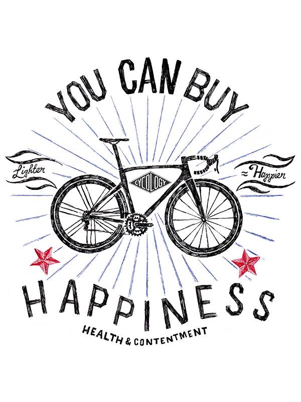 You Can Buy Happiness Long Sleeve T Shirt - Cycology Clothing UK